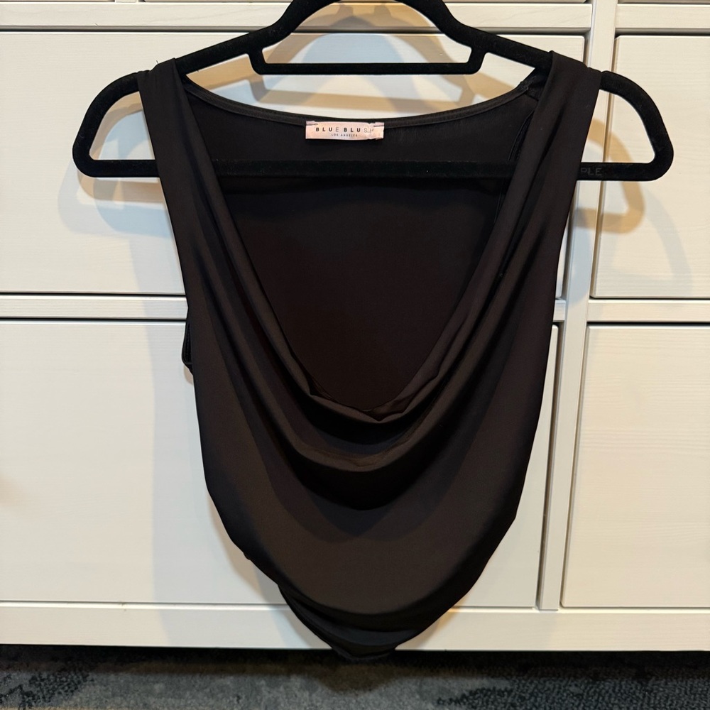 Black Draped Top